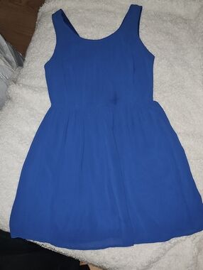 Forever 21 Cobalt Blue Sleeveless Dress